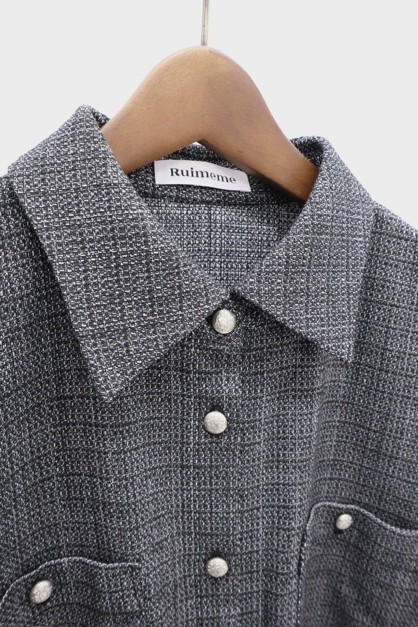 tweed shirt dress