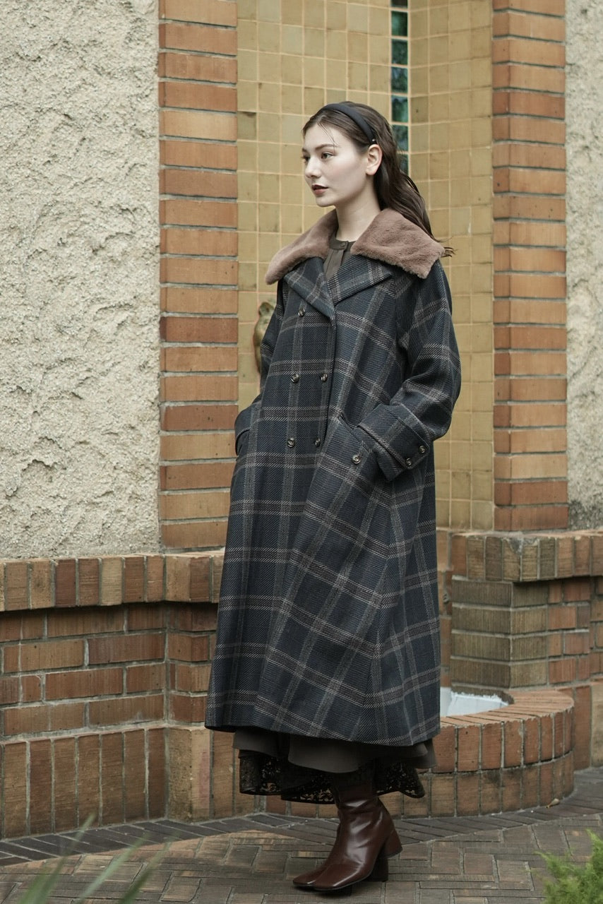 Wide collar clearance coat womens