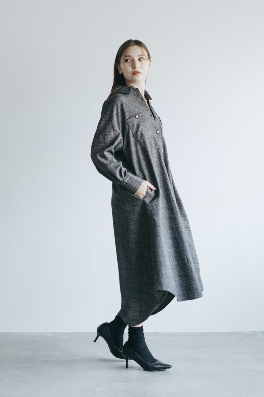 tweed shirt dress