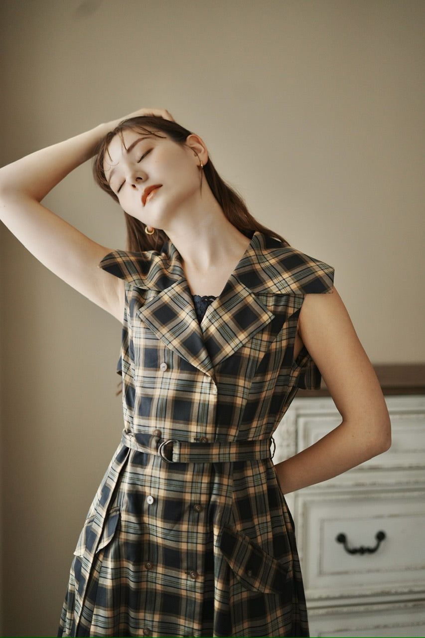 big collar sleeveless trench dress – Ruimeme