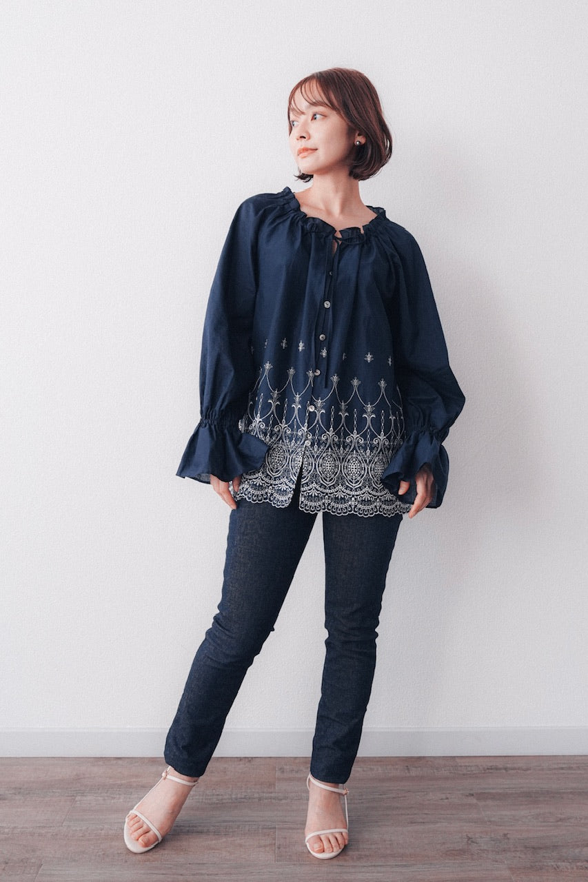 Giselle blouse / navy