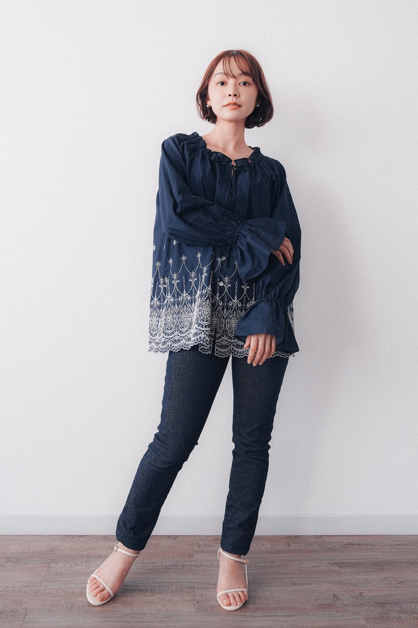 Giselle blouse / navy