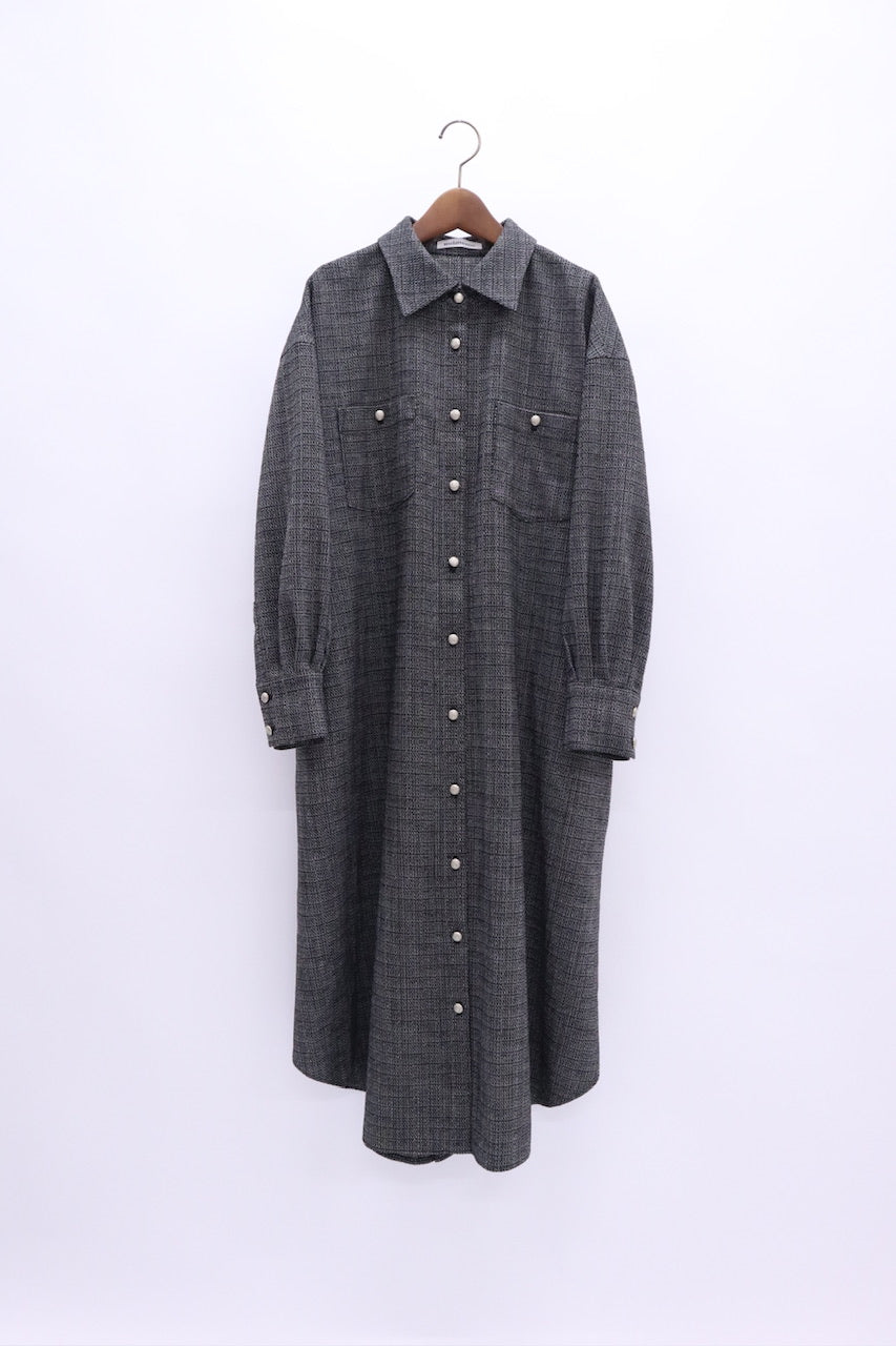 tweed shirt dress