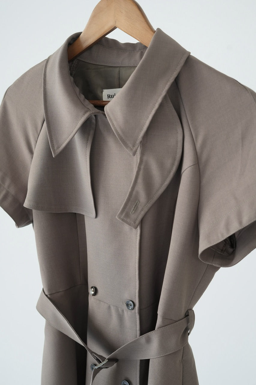 Trench flare dress【予約商品】