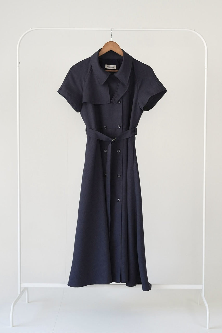 Trench flare dress【予約商品】