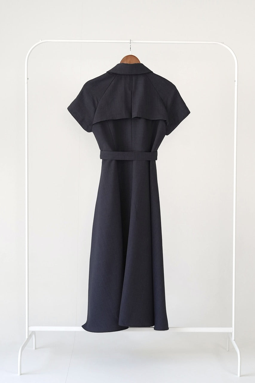 Trench flare dress【予約商品】