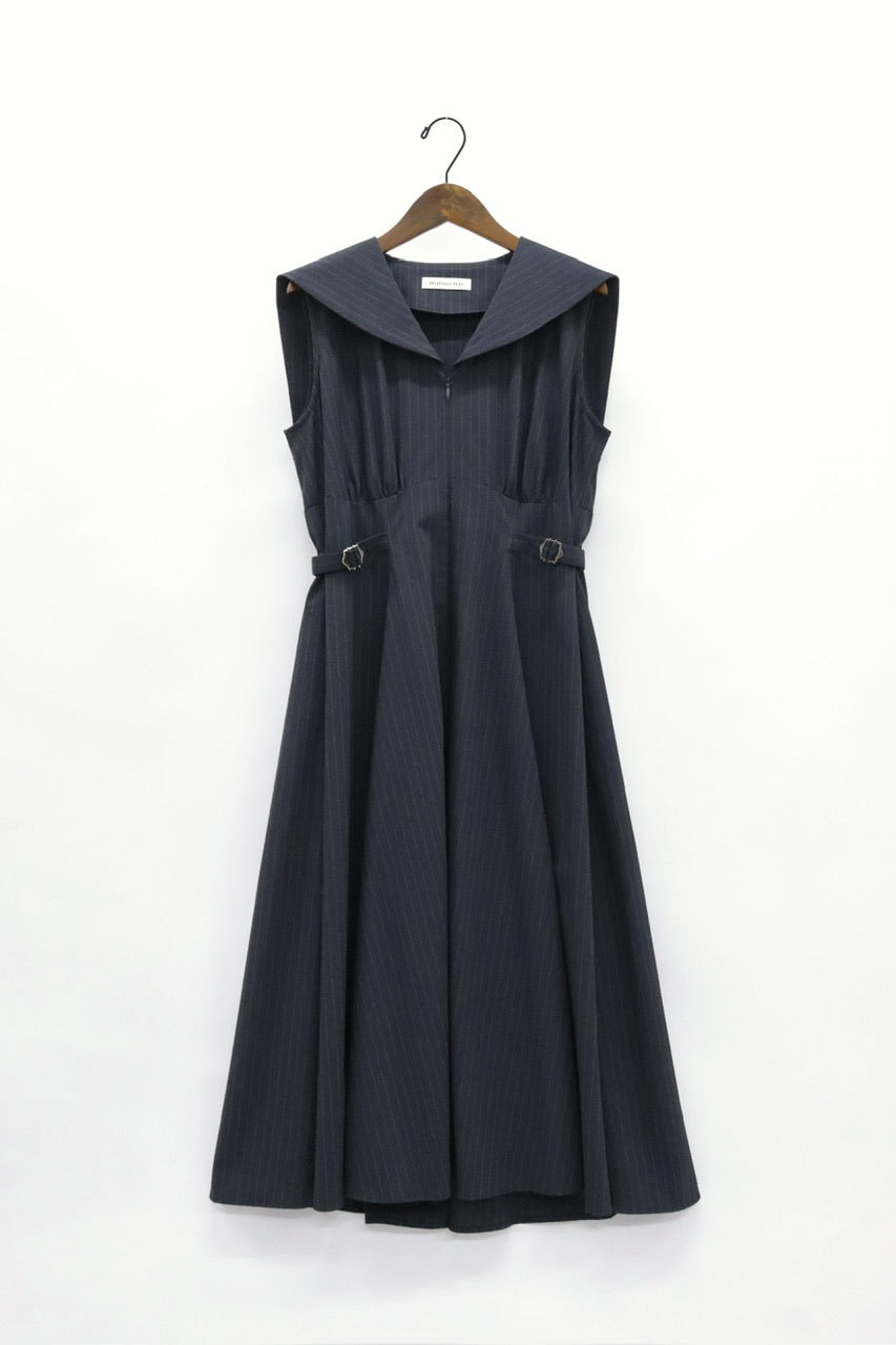 sailor collar stripe dress