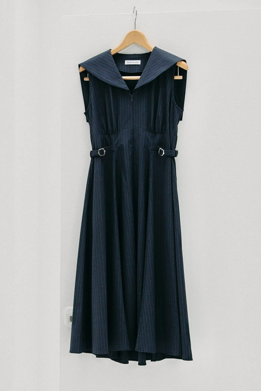 sailor collar stripe dress