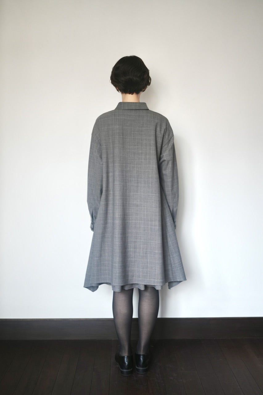 layered shirt tunic dress