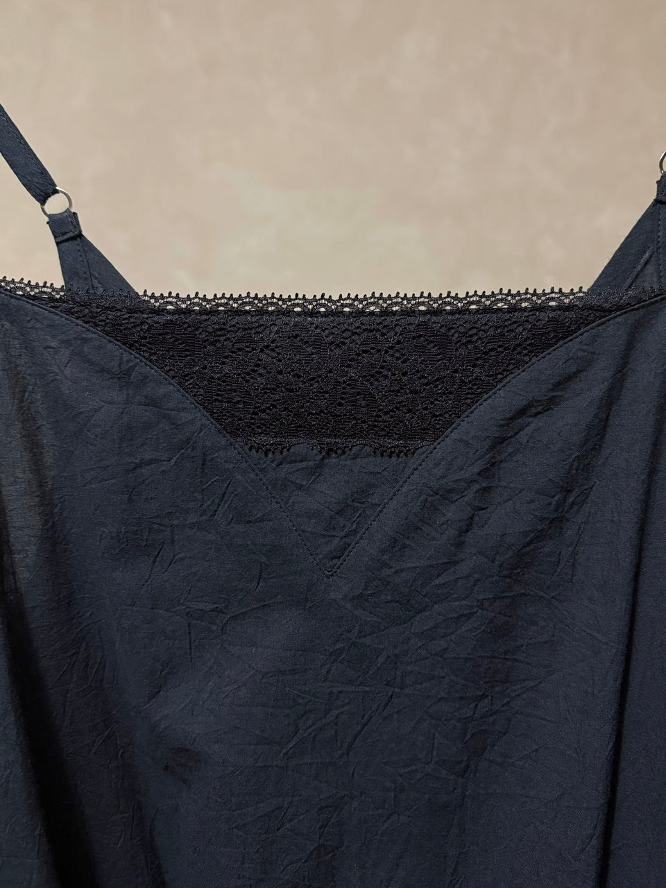 【B品】camisole frill dress / black