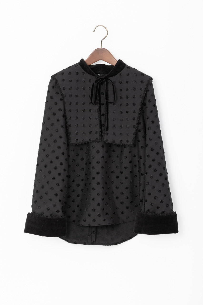 〈Laurence〉attached collar blouse