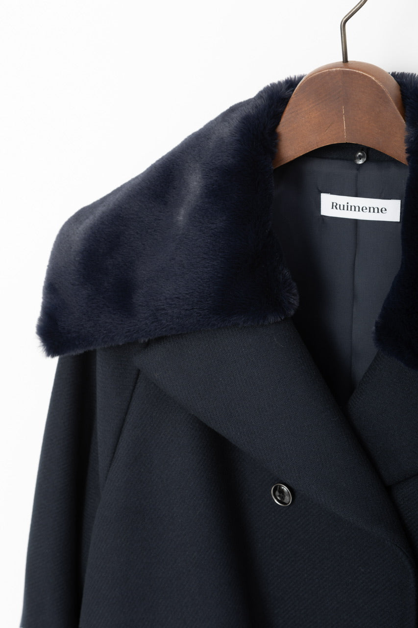 double breasted big collar coat – Ruimeme