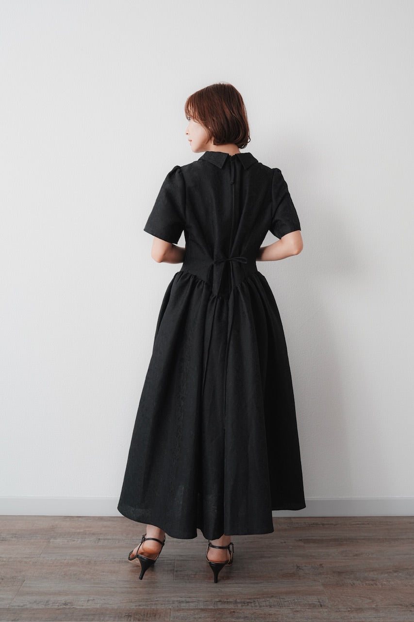 Annabelle dress〈flower〉 / black