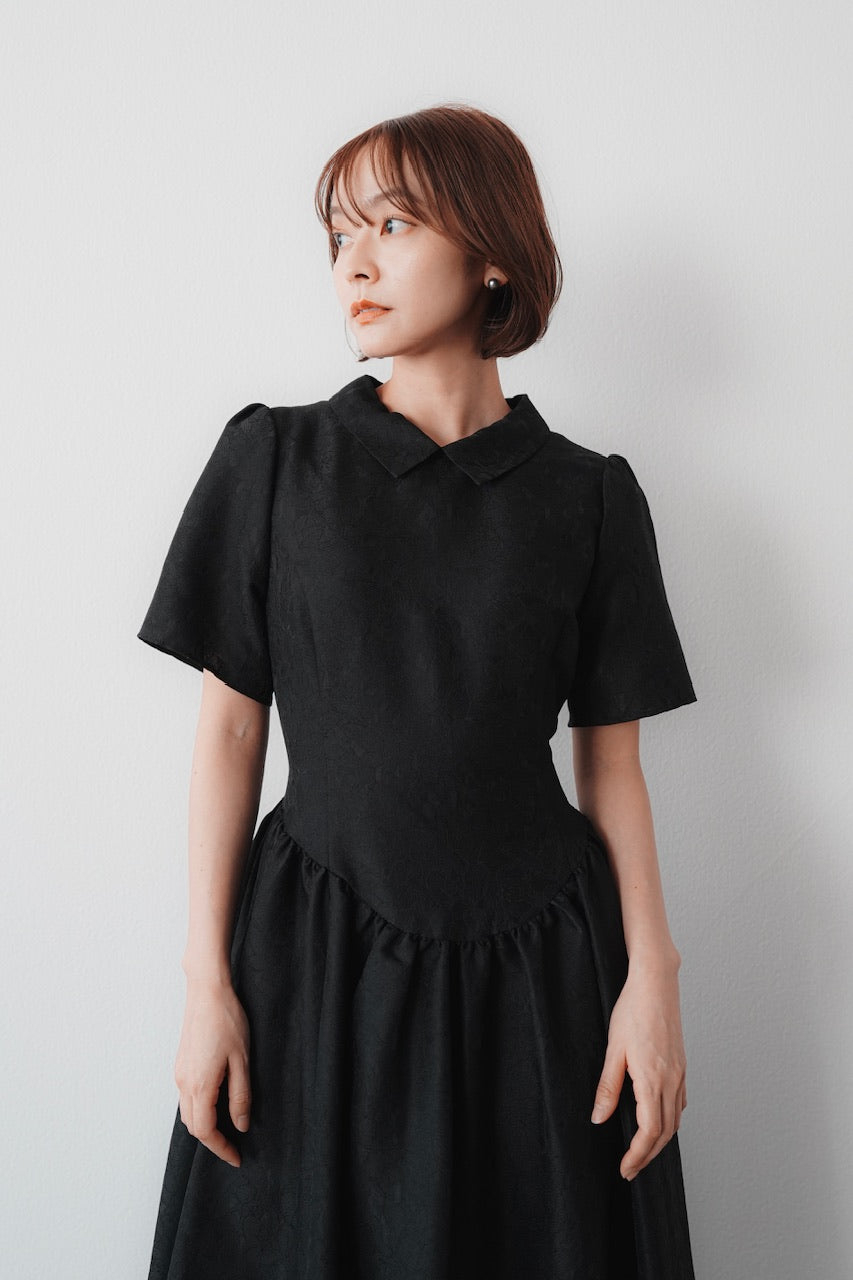 Annabelle dress〈flower〉 / black