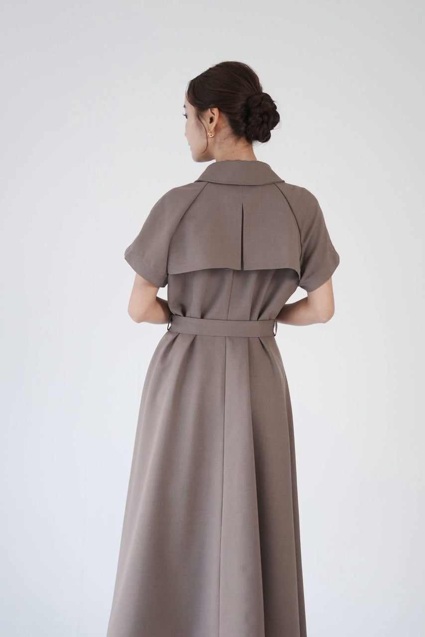 Trench flare dress【予約商品】