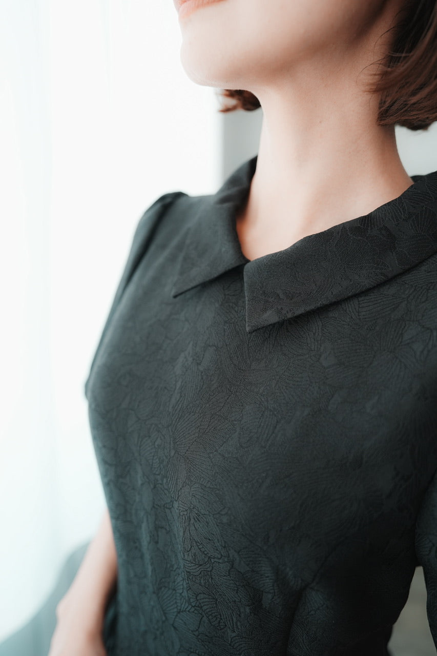 Annabelle dress〈flower〉 / black