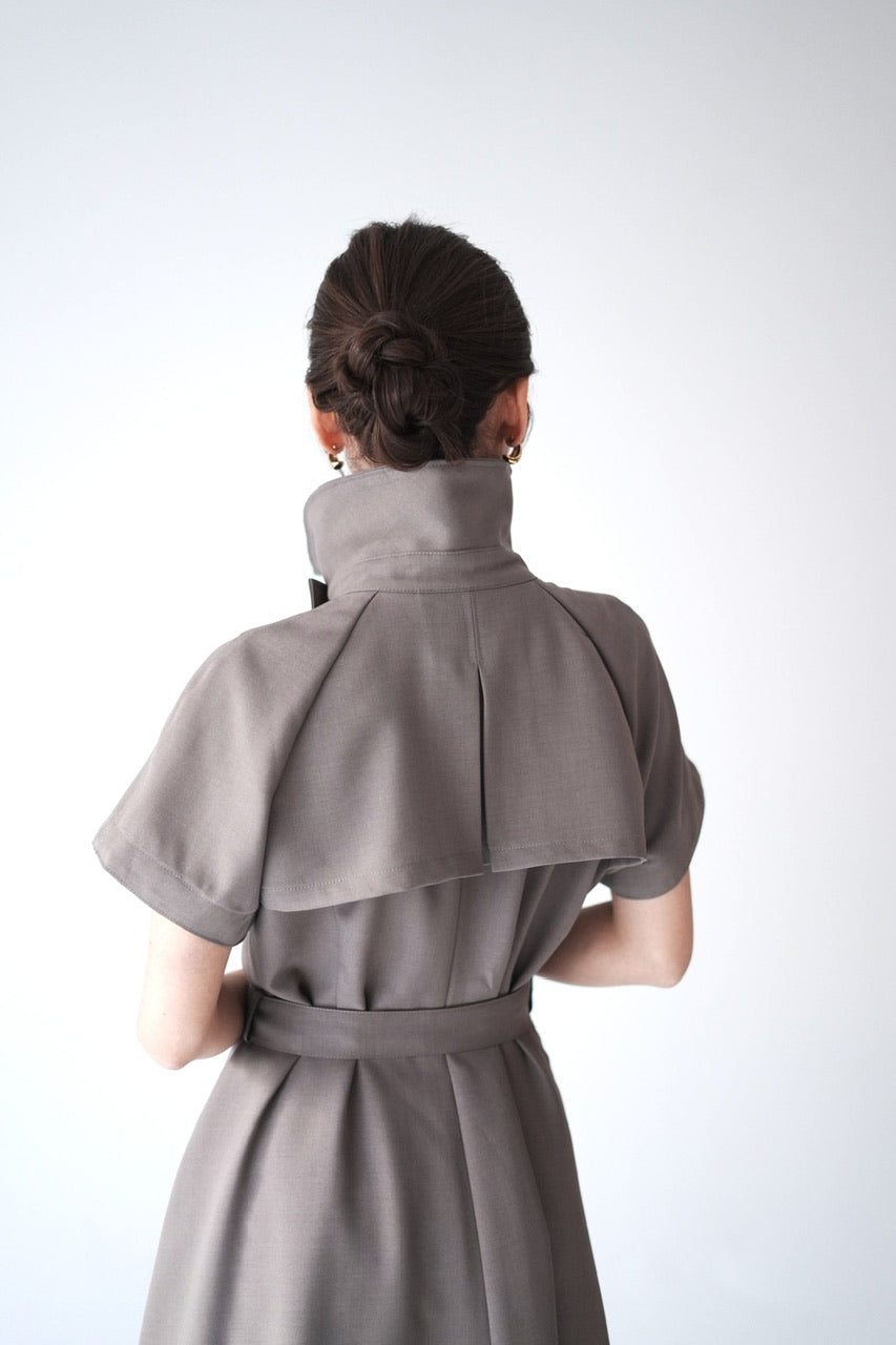 Trench flare dress【予約商品】