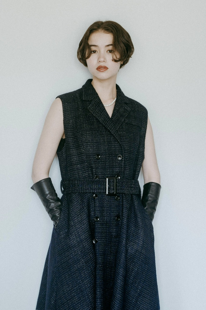 tailored sleeveless dress