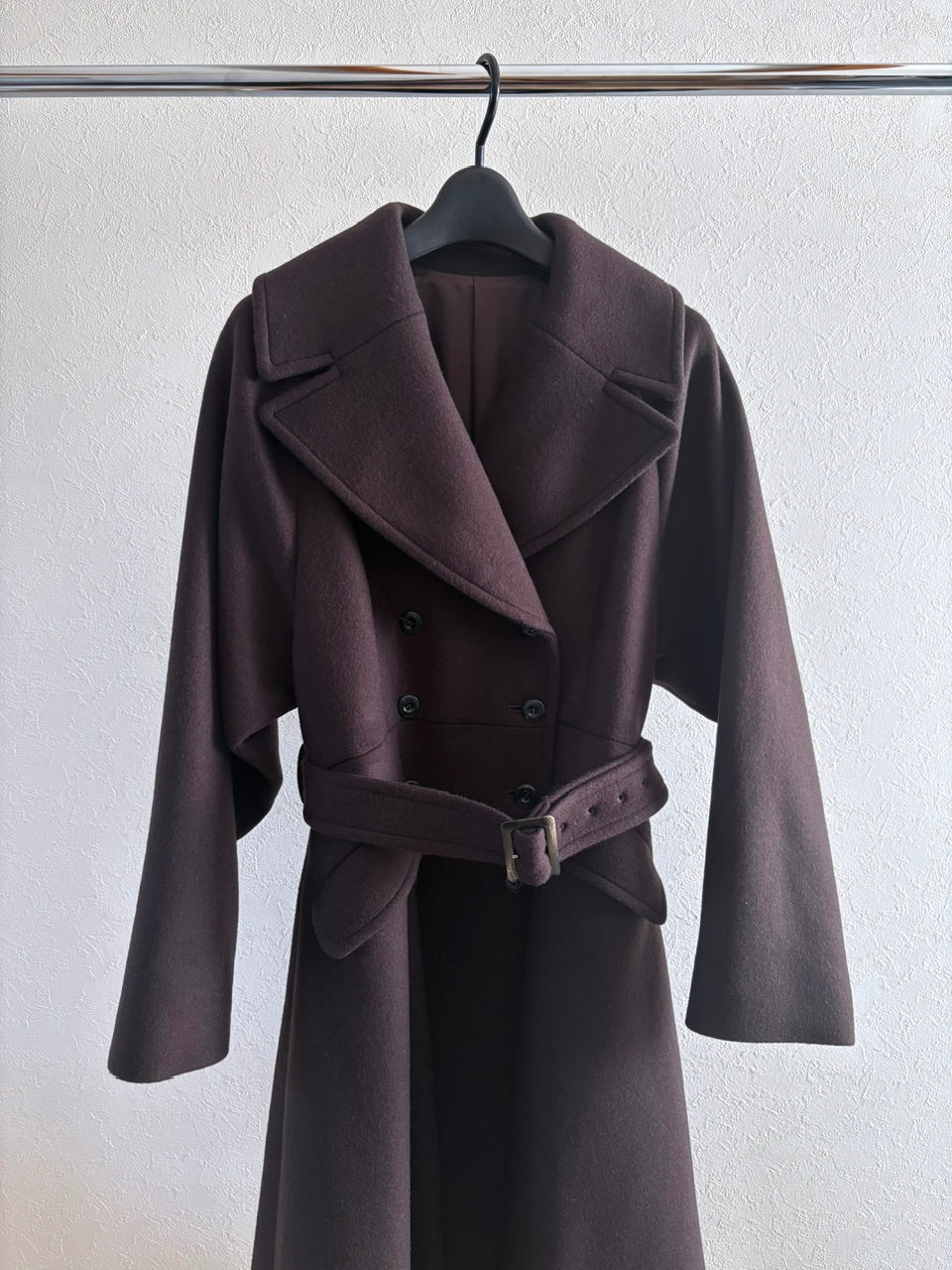 【B品】classic flare dress coat / brown