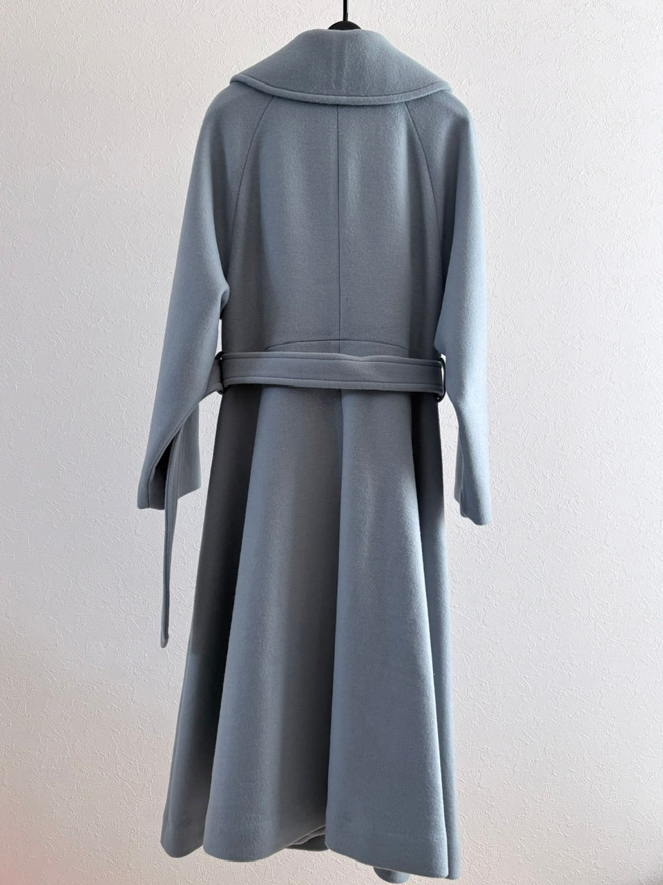 【B品】classic flare dress coat / dusty blue