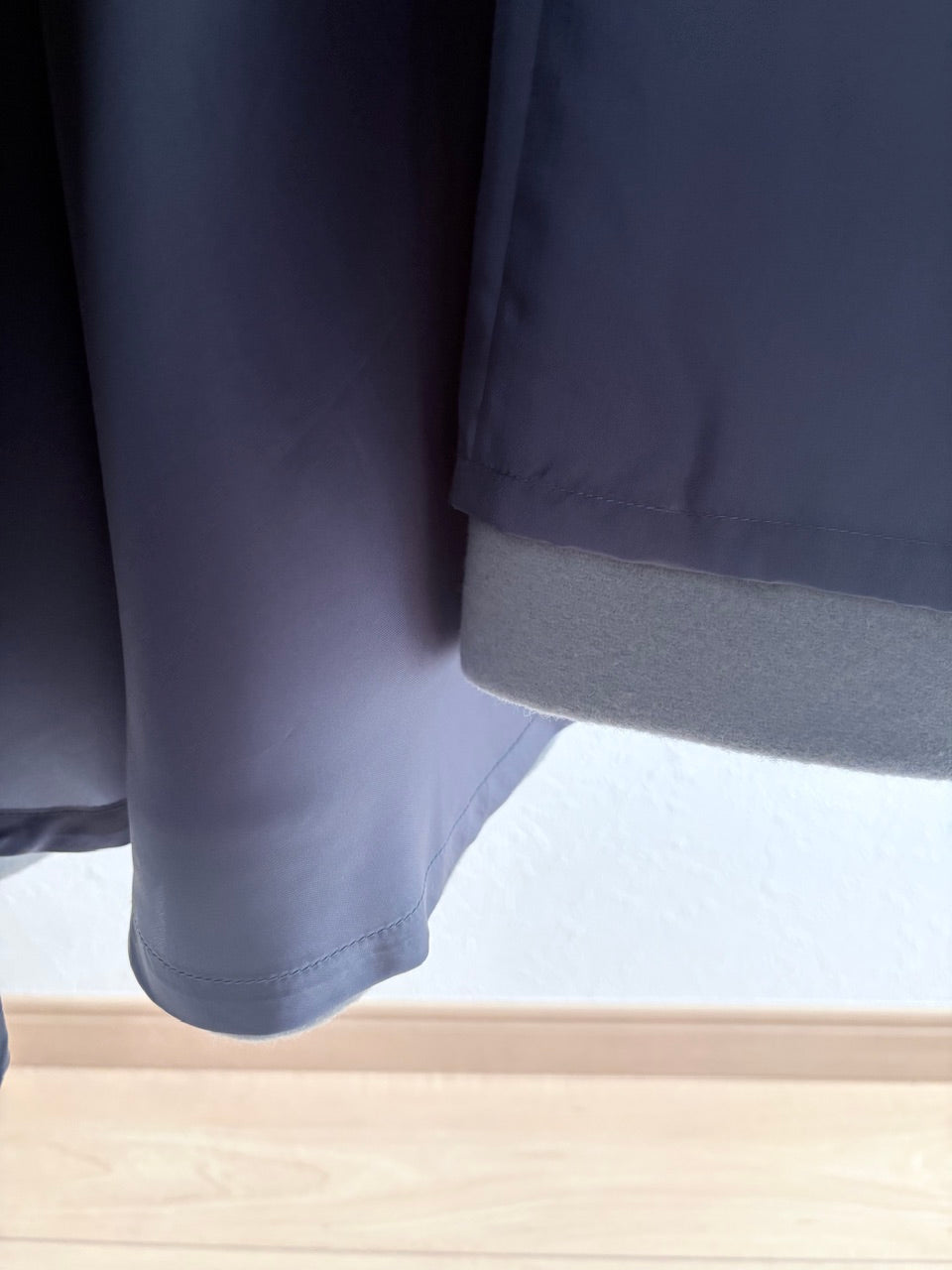 【B品】classic flare dress coat / dusty blue