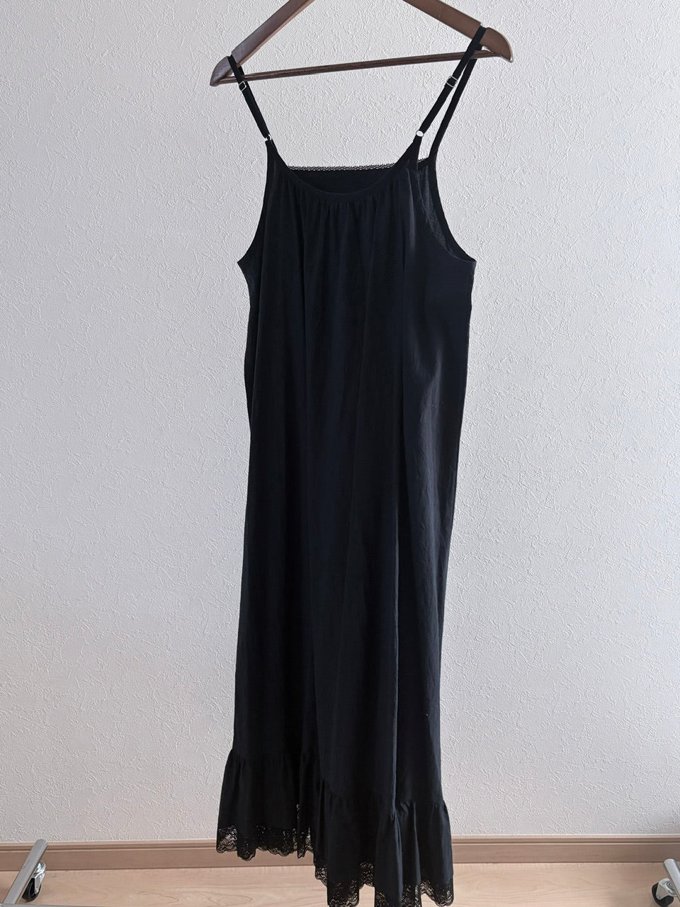 【B品】camisole frill dress / black