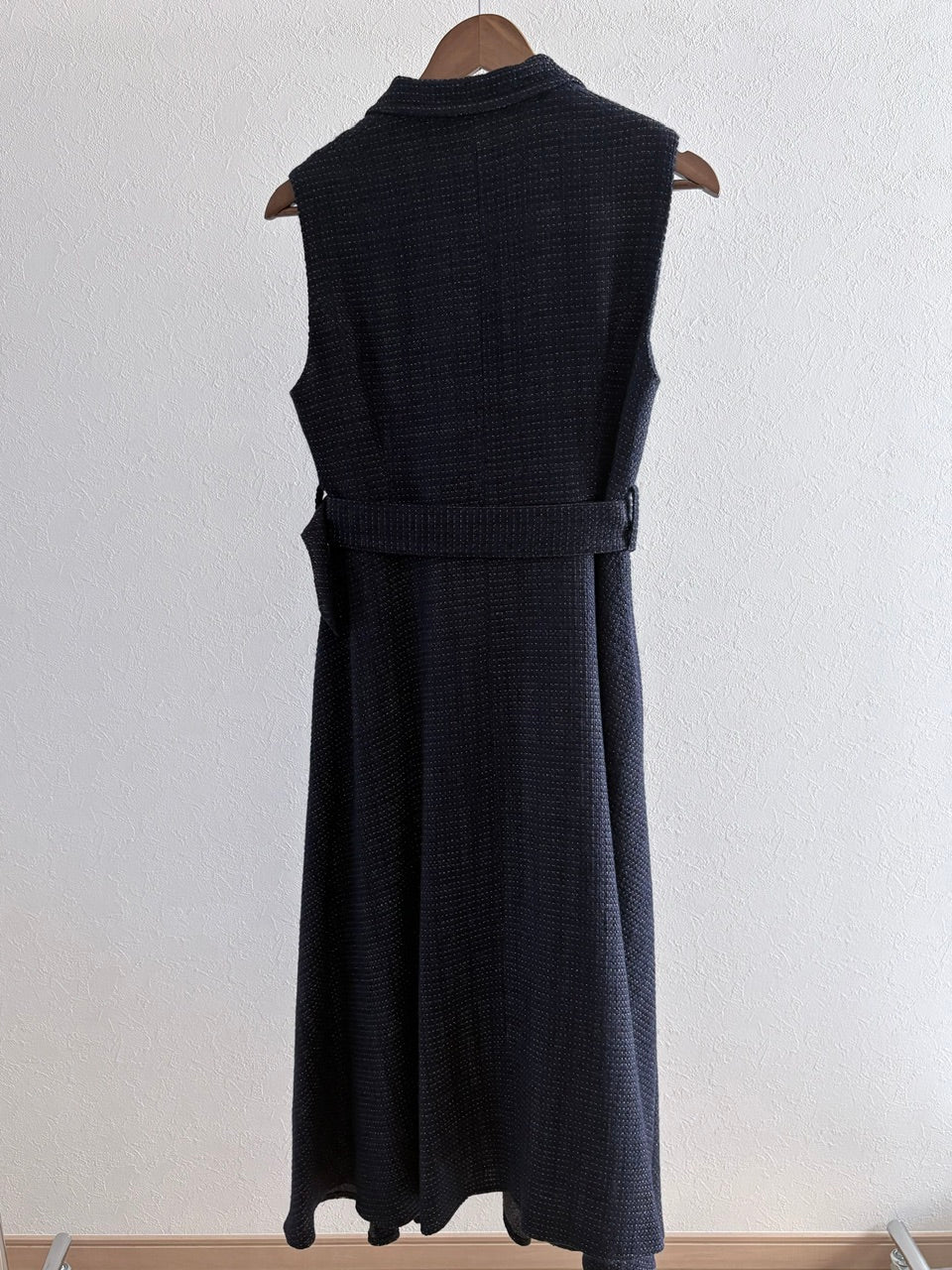 【B品】tailored sleeveless dress / navy