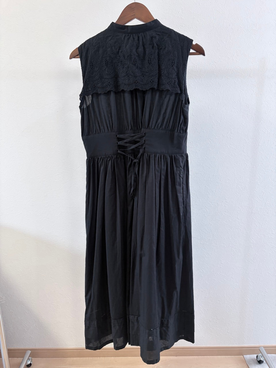 【サンプル】Amélie embroidery dress / black