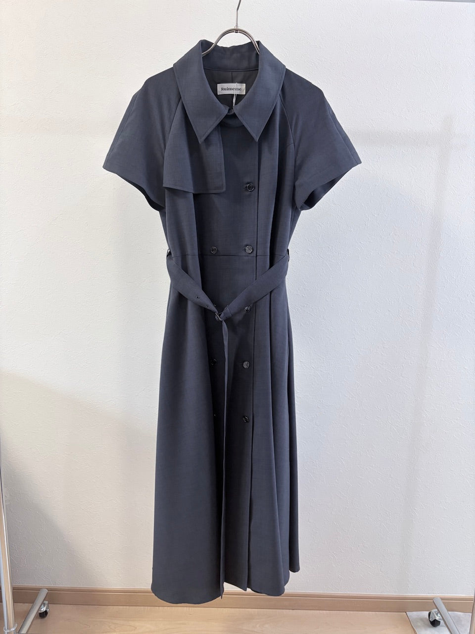【B品】Trench flare dress / charcoal