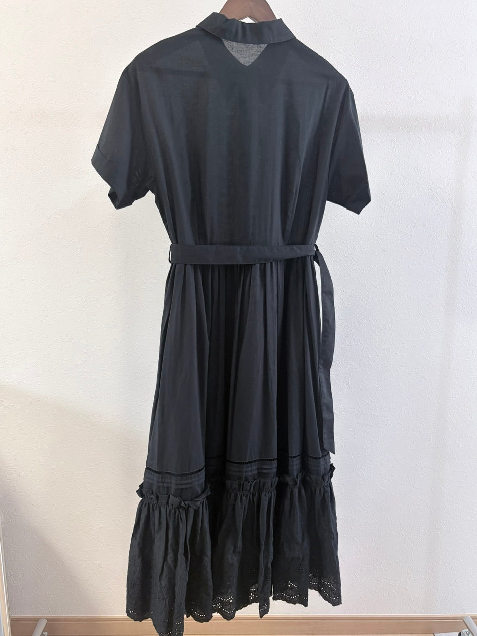 【B品】Giselle embroidery dress / black