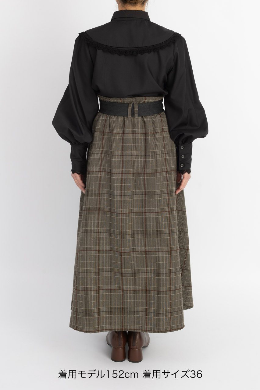 trench flare skirt