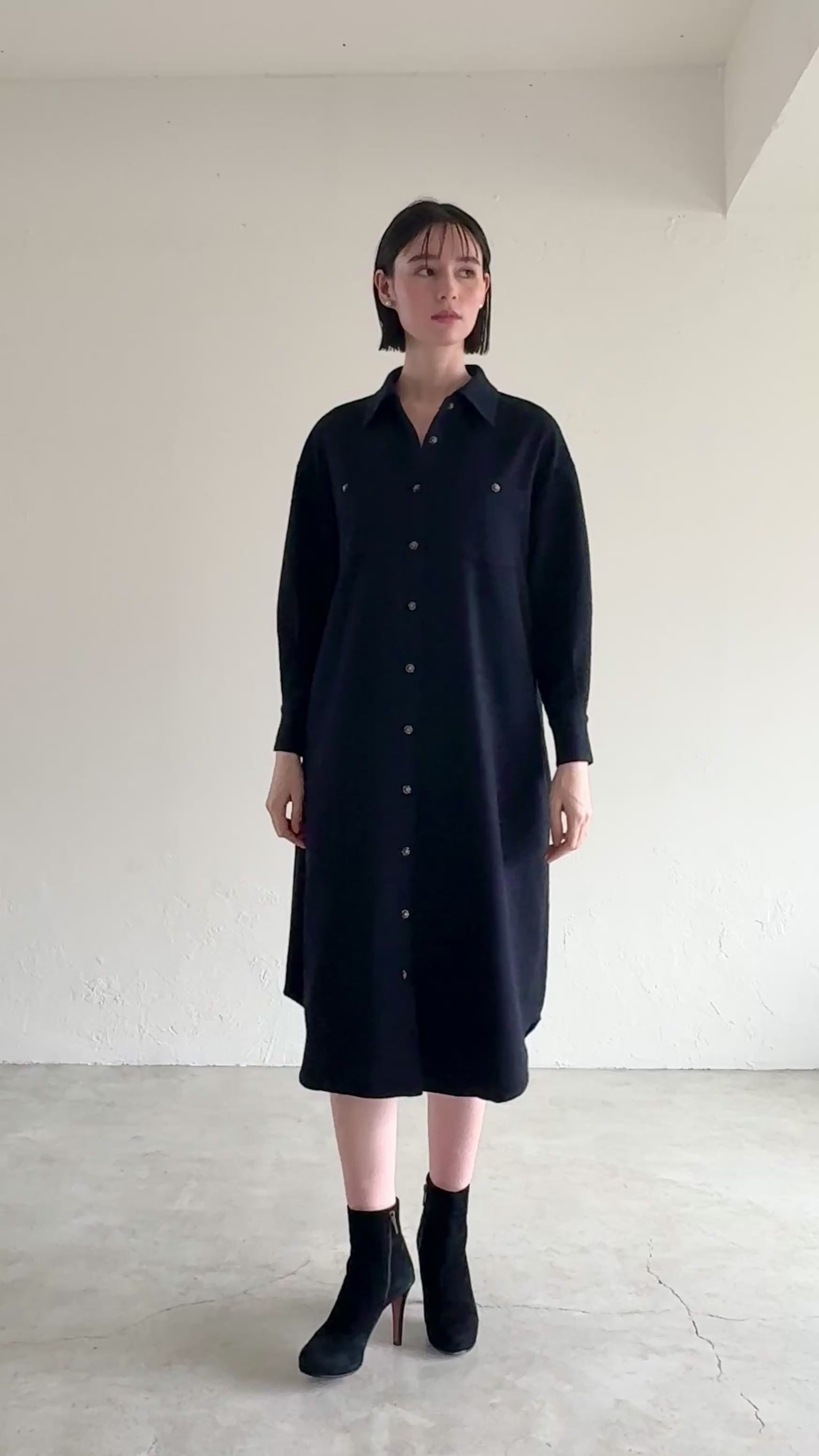 美品todayful Vintage Dress Shirts ブラック TODAYFUL（トゥデイフル）の「Vintageドレスシャツ（シャツ/ブラウス