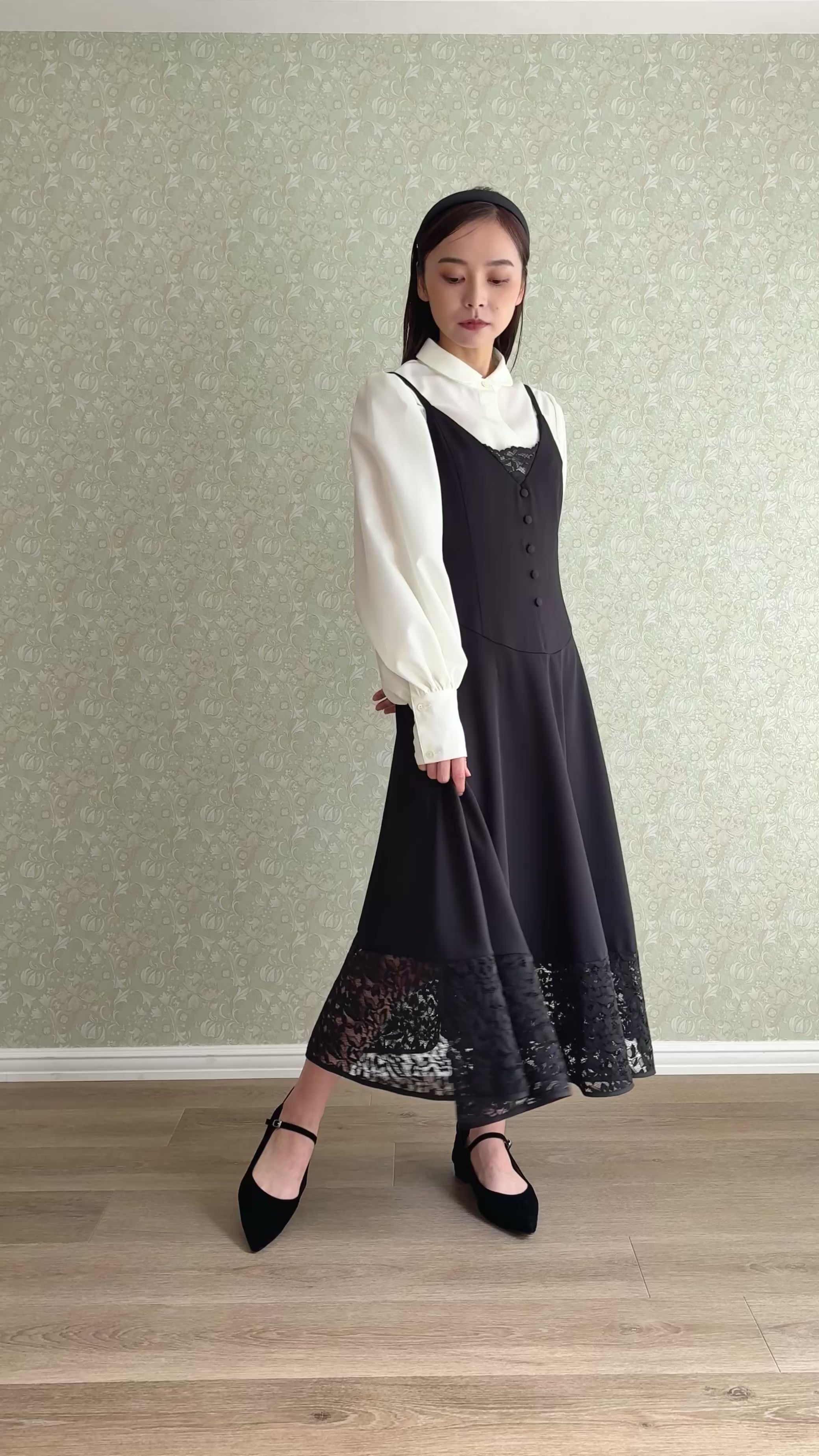 basque waist camisole dress
