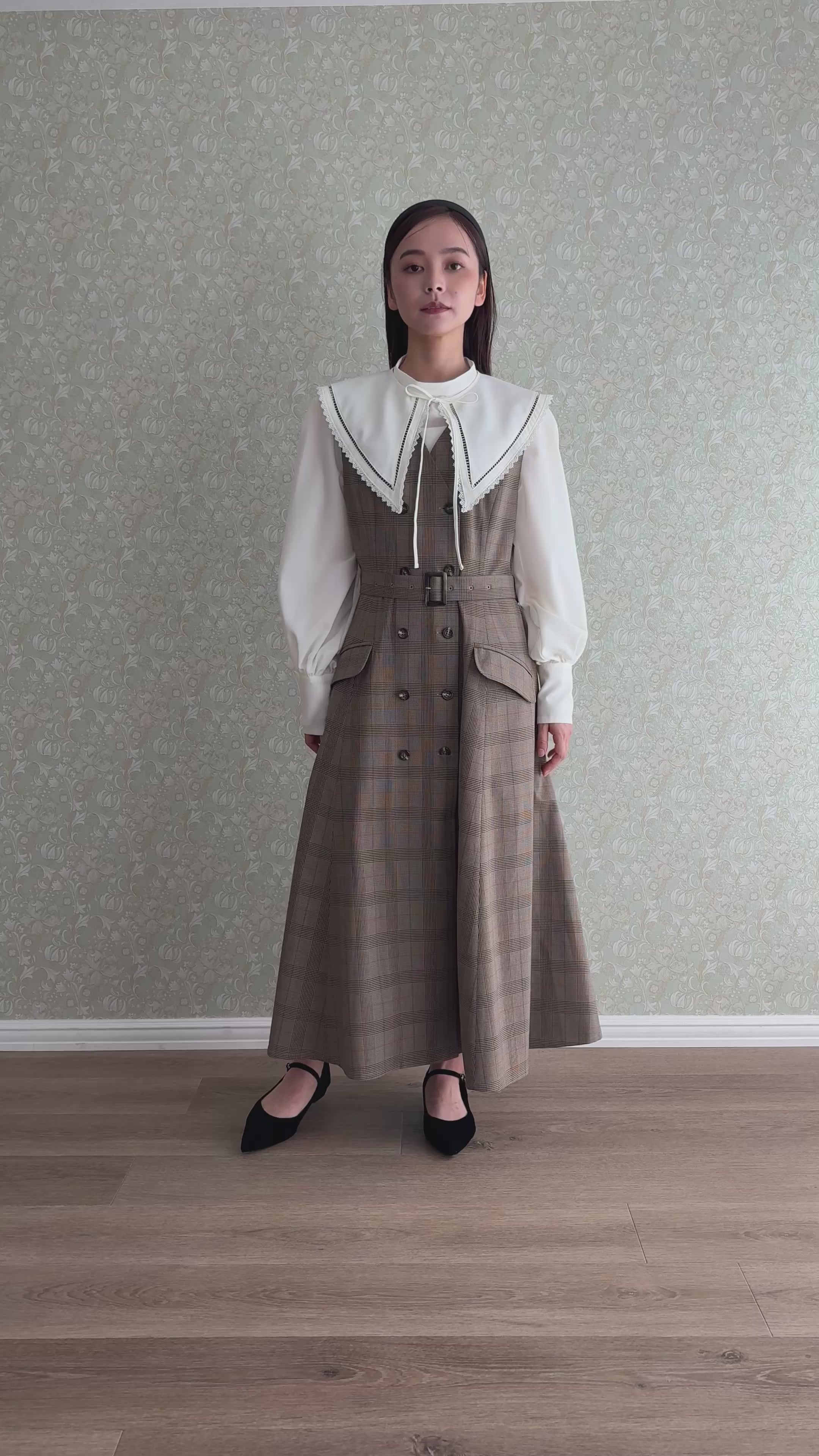 double breasted gilet dress