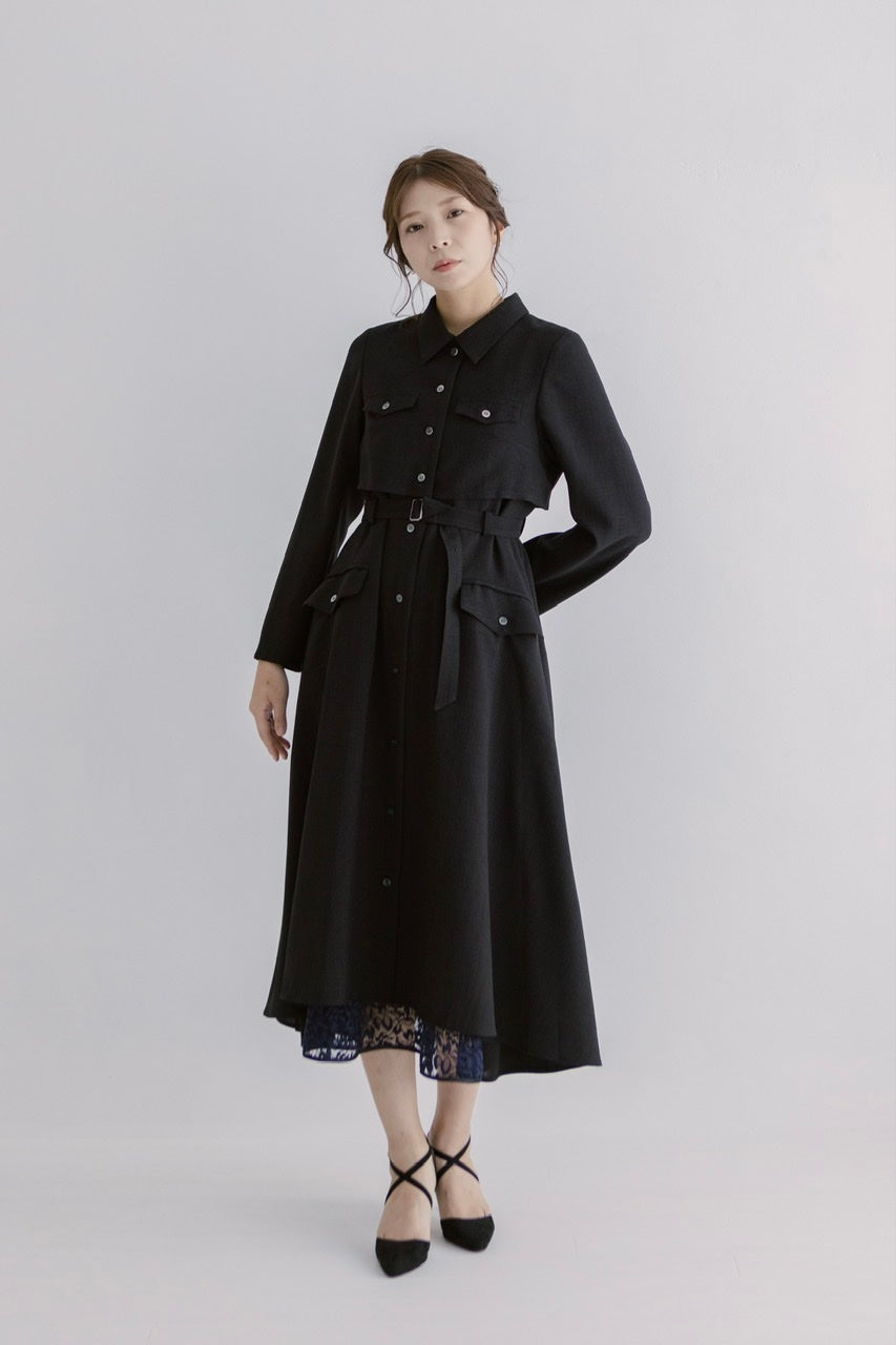 【サンプル】〈Manon〉docking flare dress