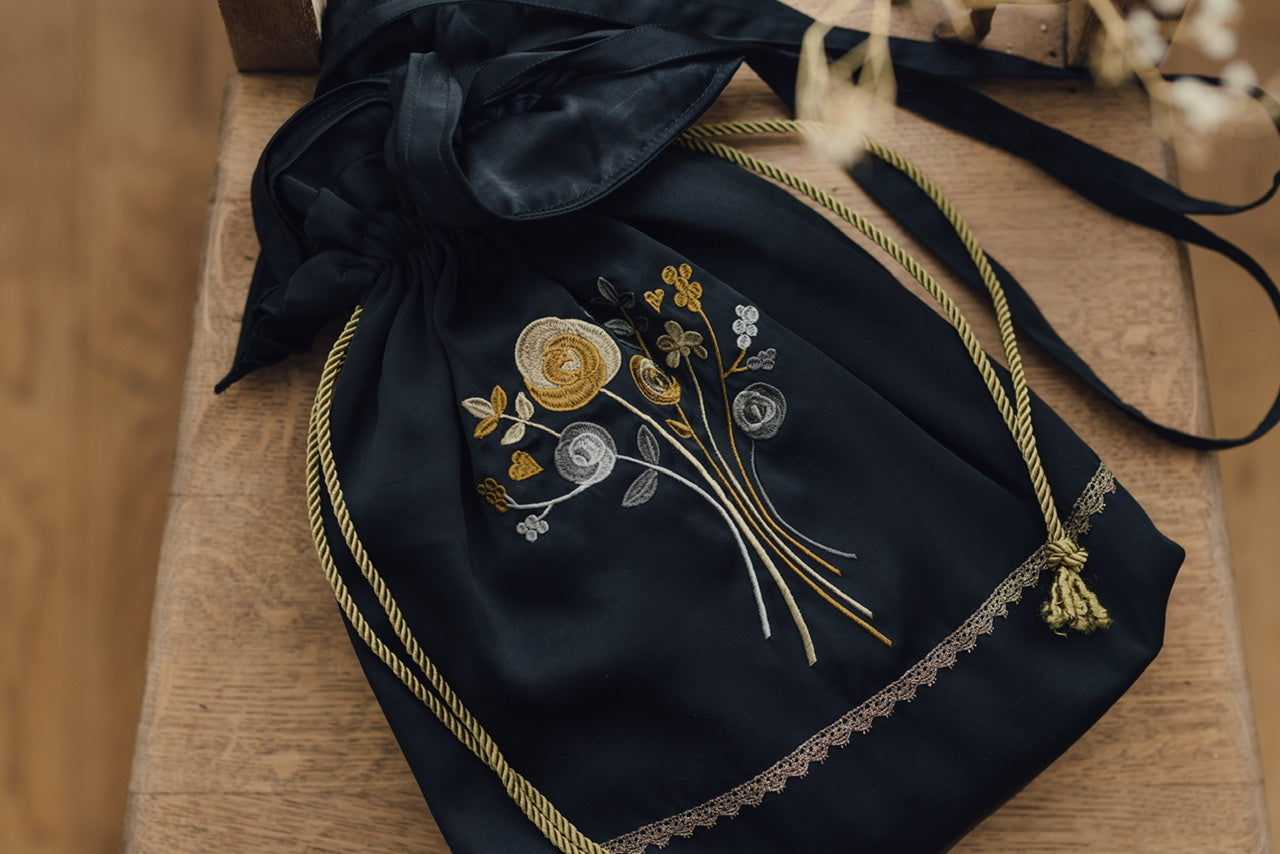 embroidery drawstring bag