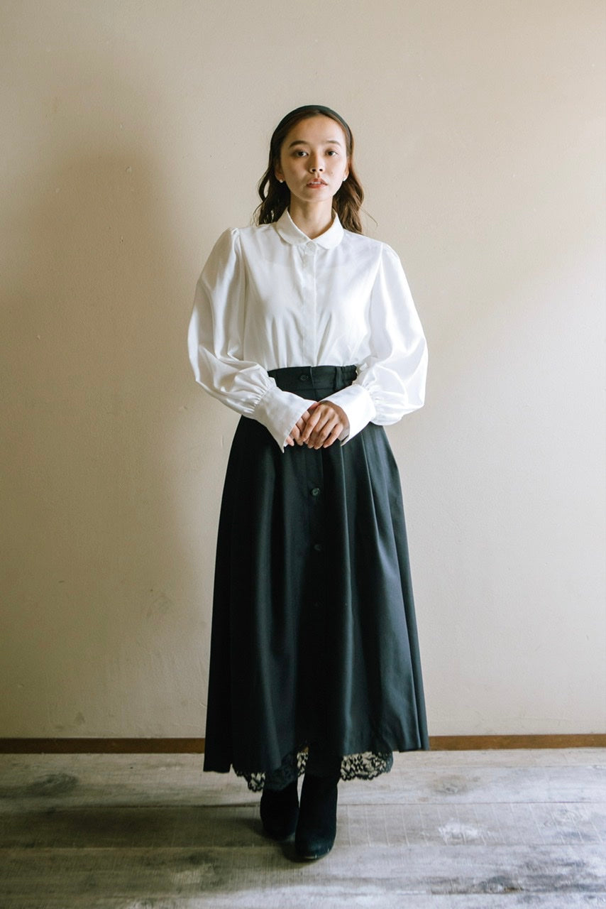 Armelle tuck skirt / black – Ruimeme