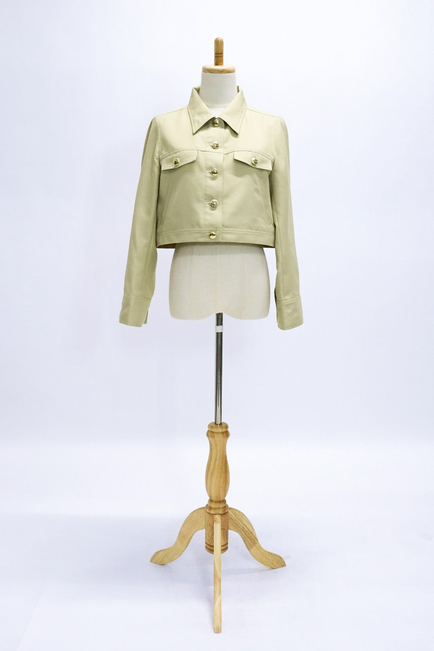 〈再販〉stitch cropped jacket / beige